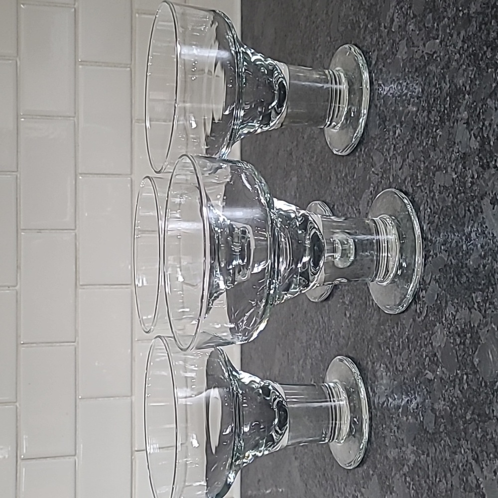 Vintage Libbey Heavy Short Stemmed Margarita Glasses - Set of 4